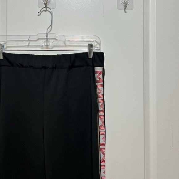 Maje Womens Porto Pants Black Pull On Stripe Track Sport Joggers Size 40 Medium - Picture 7 of 14